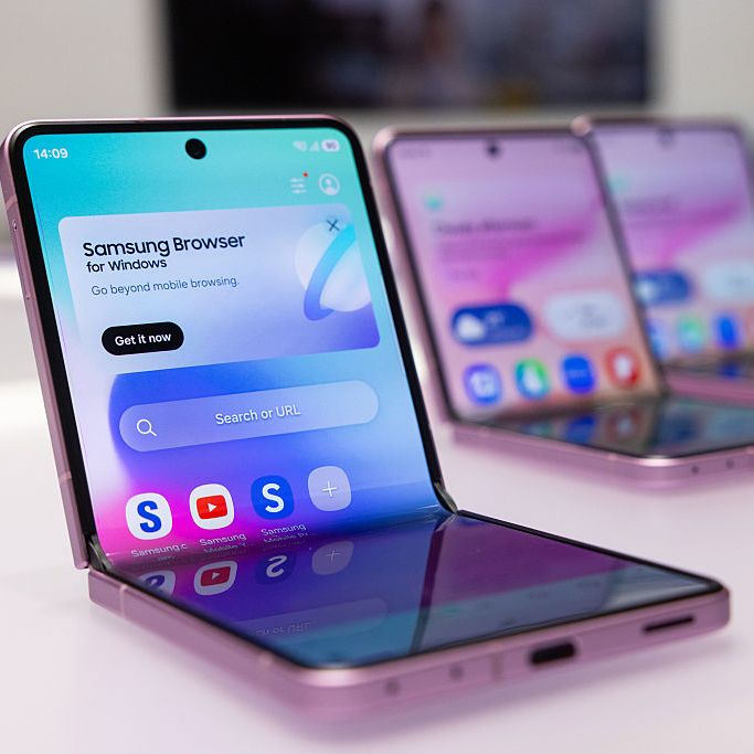 A display of Samsung Galaxy Z Flip 8 smartphones