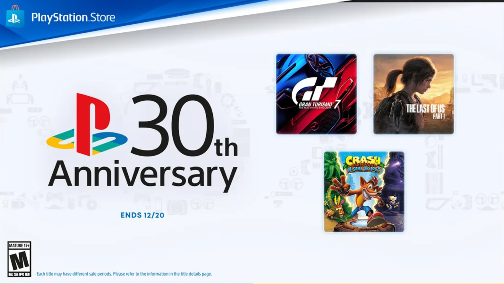 Sony announces its PlayStation 30th Anniversary sale, offering