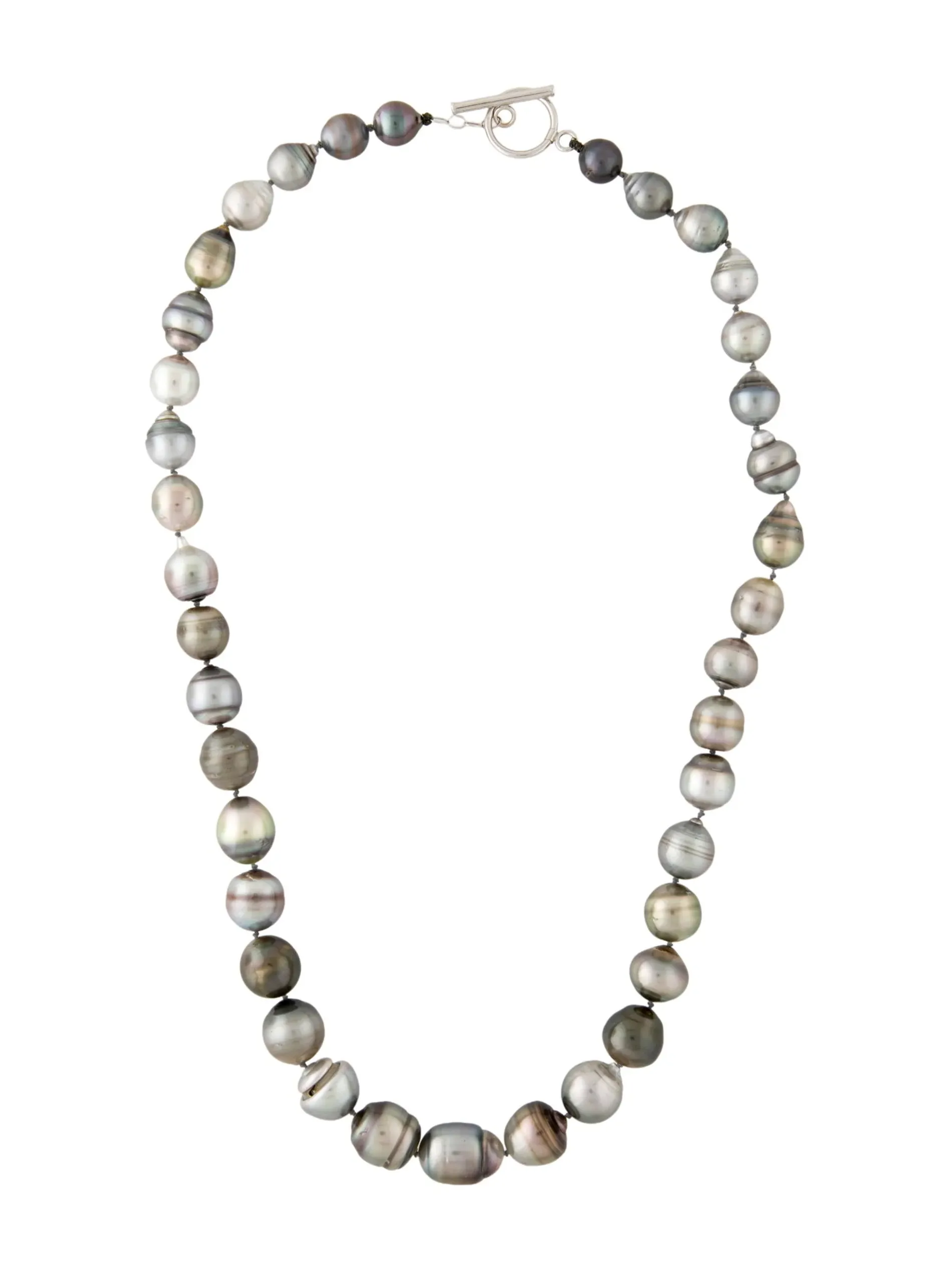 Pre-Loved, 14K Pearl Strand Toggle Necklace
