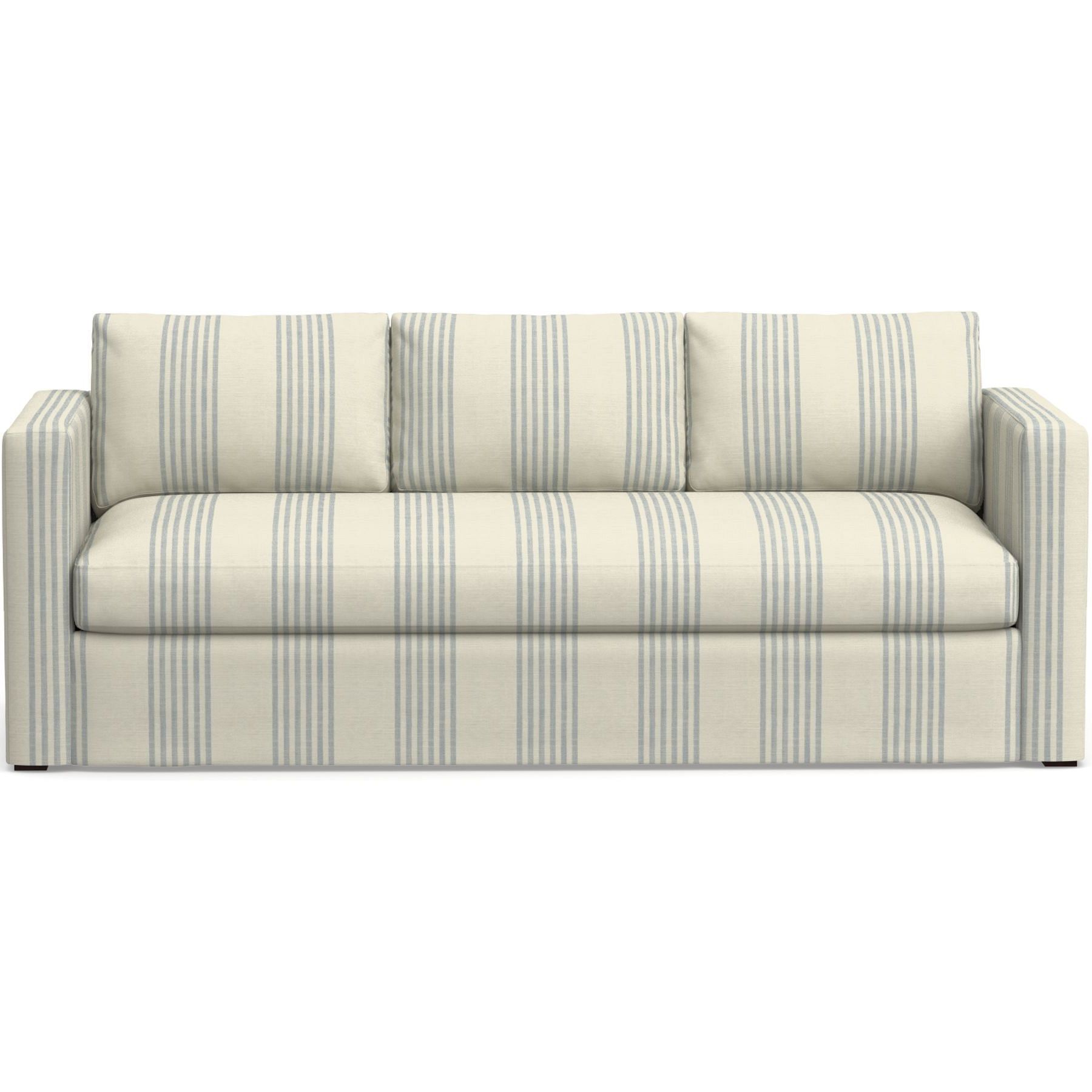 striped sofa