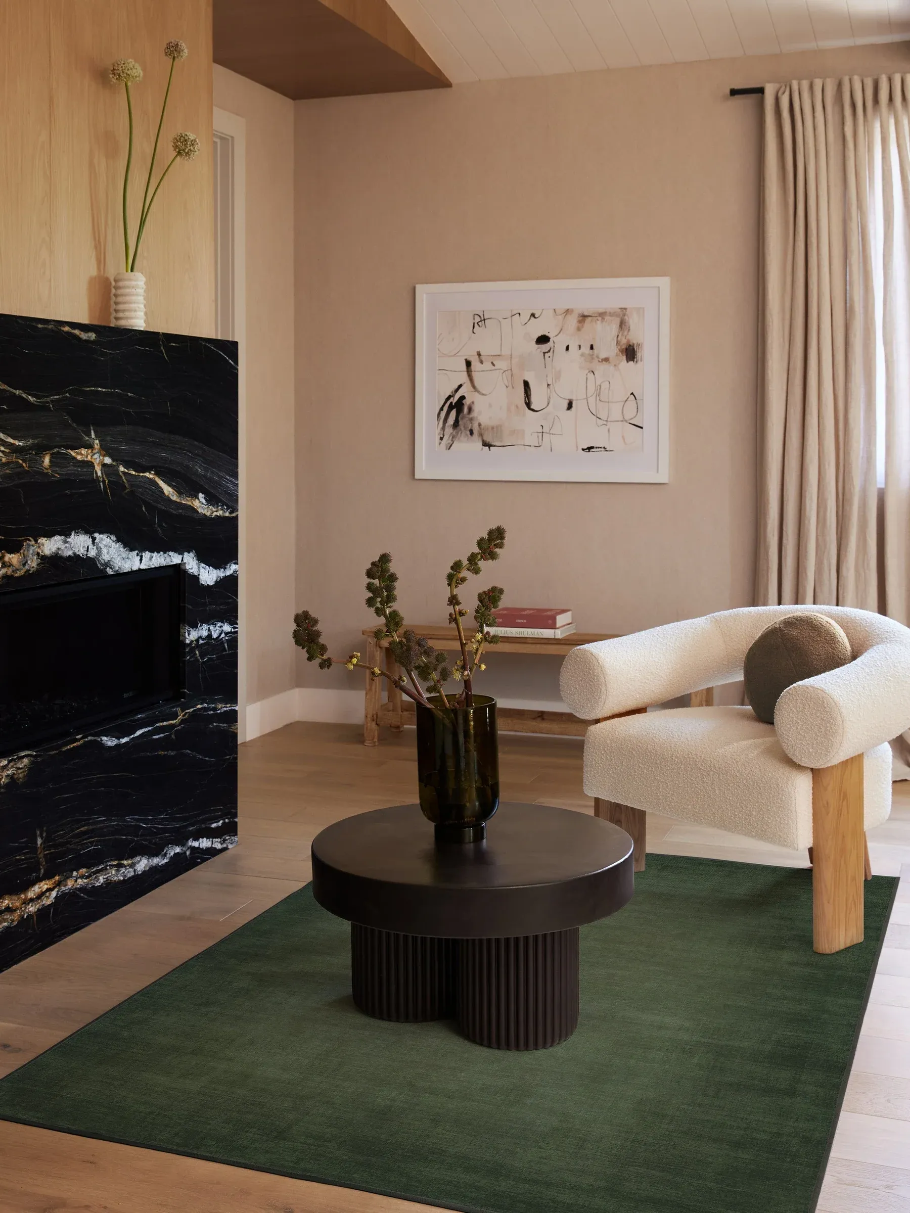 Ruggable, Aura Ombre Solid Sage Rug