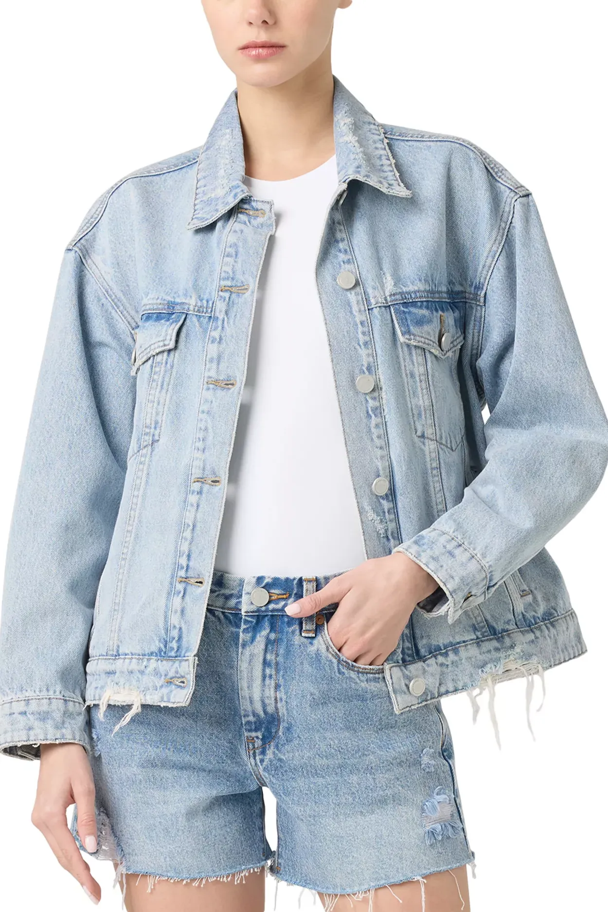 Distressed Denim Jacket