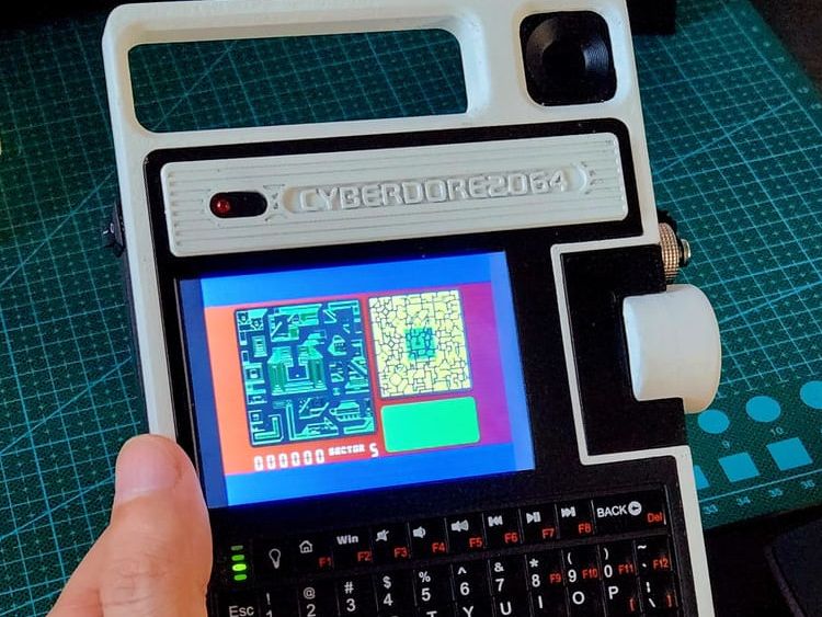 Cyberdore 2064 Cyberdeck features an oversized scroll wheel