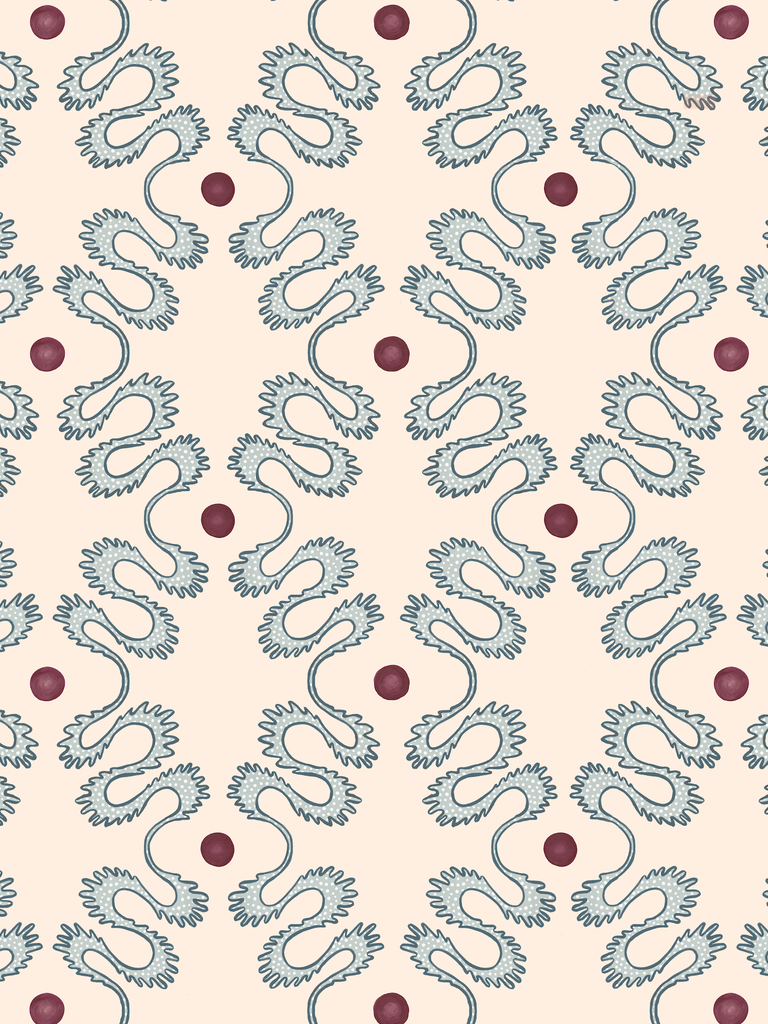 Pattern Play Wallpaper - Indigo