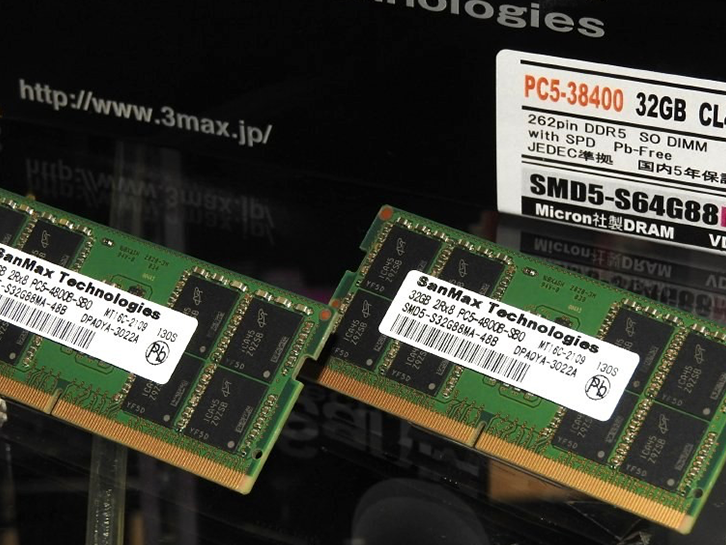 SanMax Technologies 32GB DDR５ DDR5 SO-DIMMs for Notebooks Demoed by SanMax | Tom's Hardware