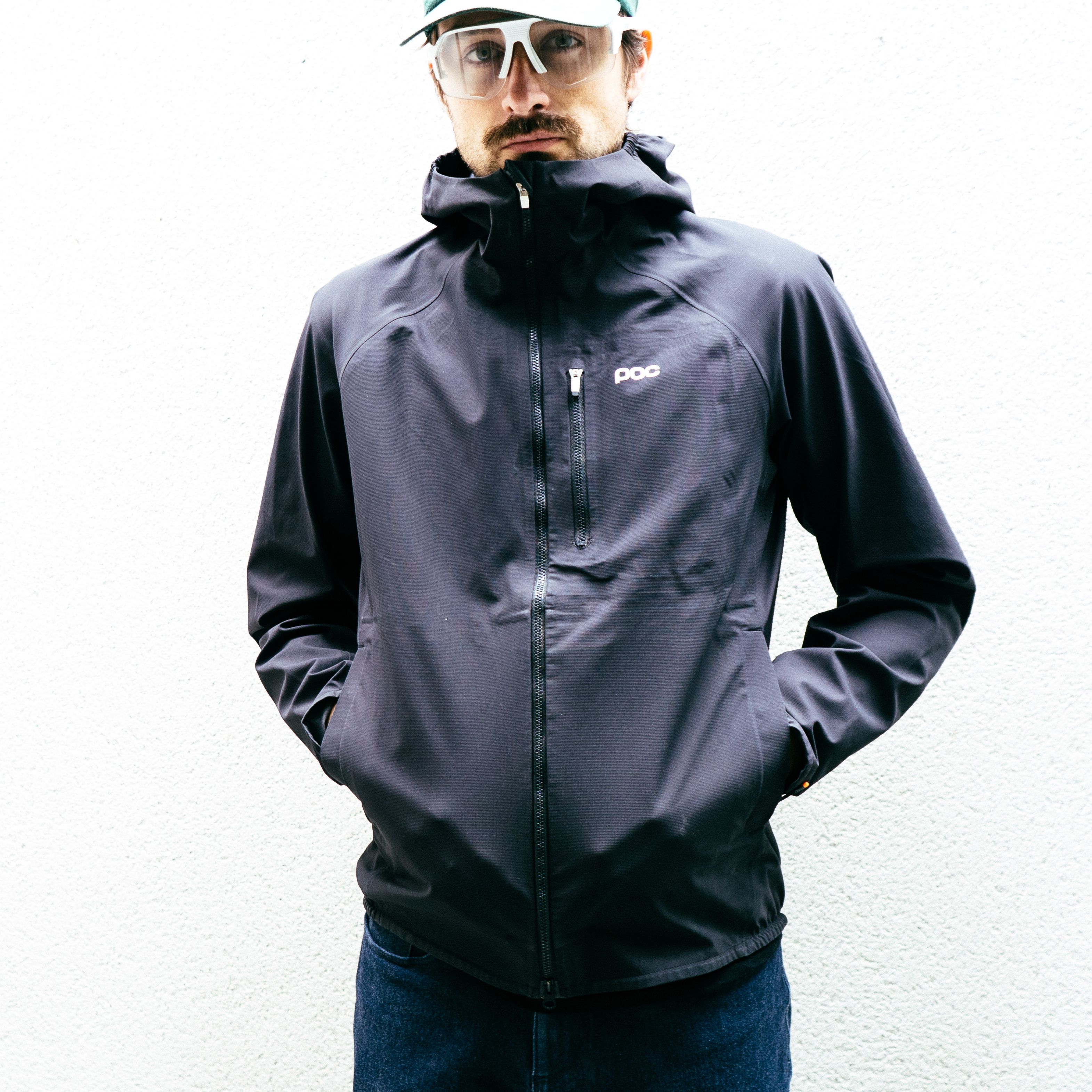 POC essential cycling rain jacket サイズS黒