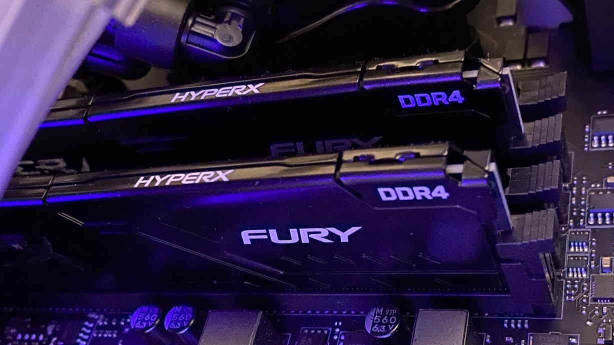 RAM inside a PC case