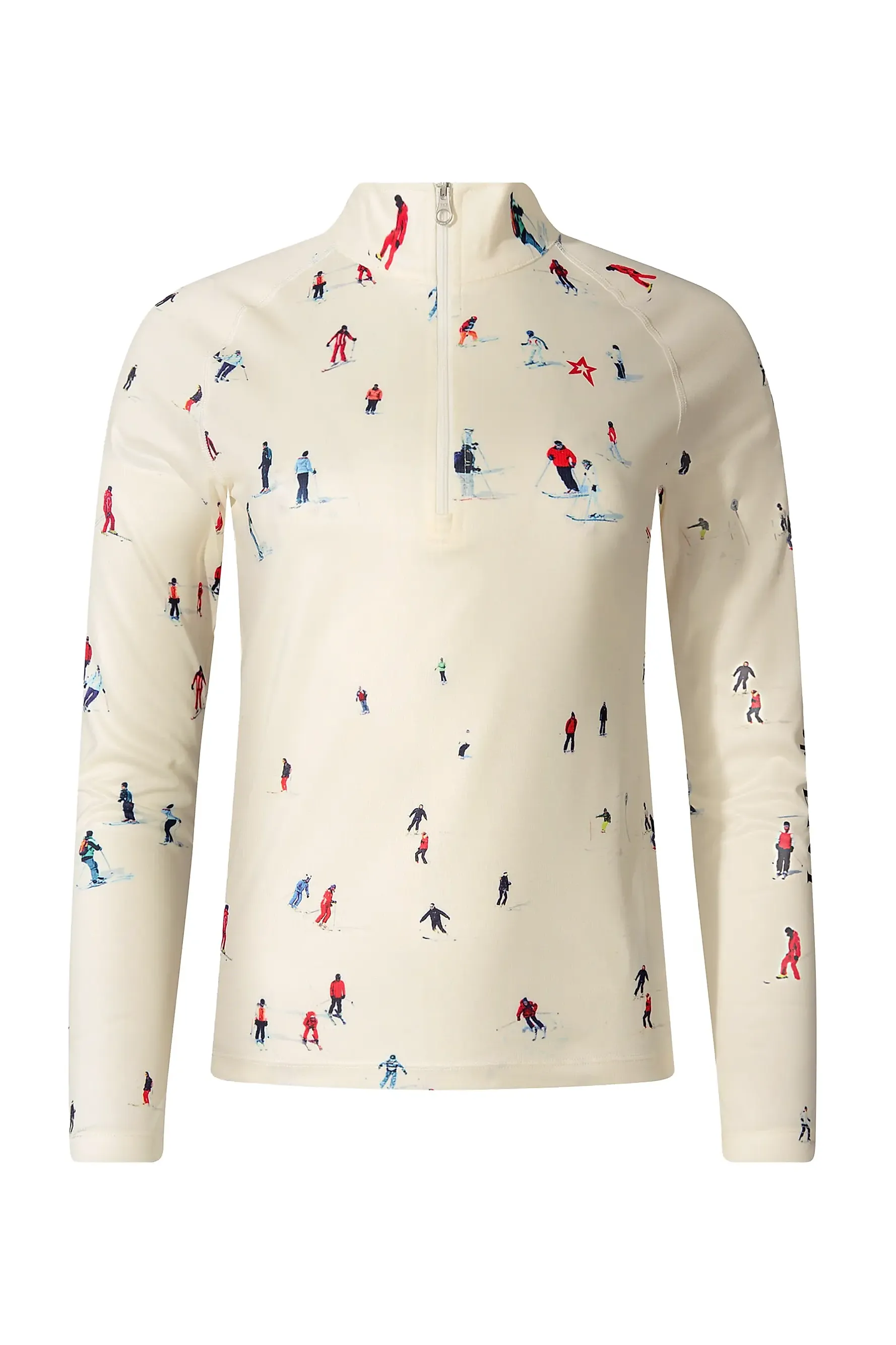 Base Layer Printed Quarter-Zip Top