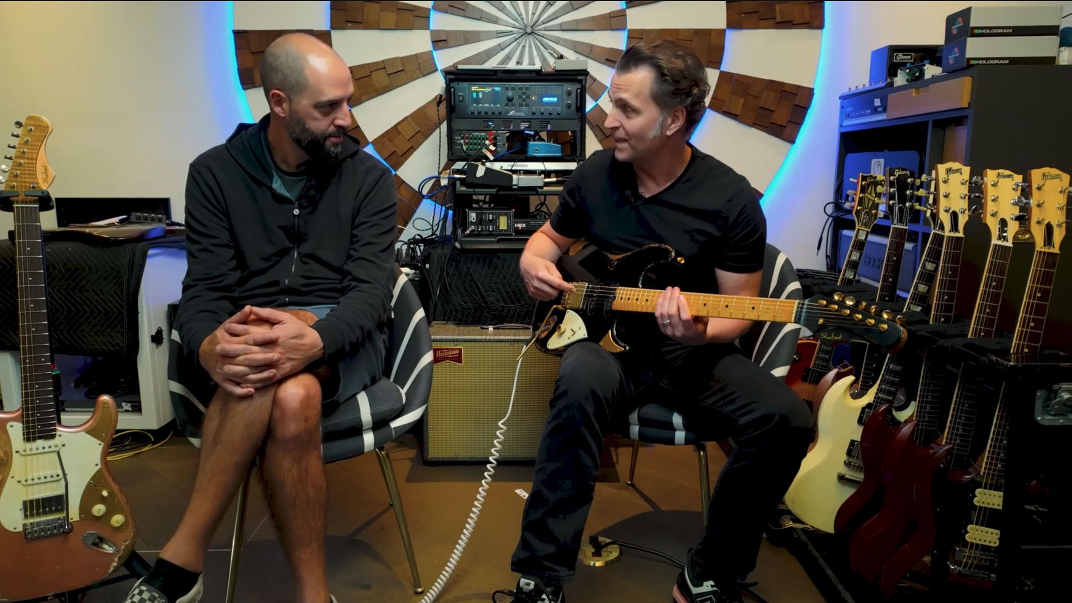 Now let's check out the weird knob”: Shabat built Dweezil Zappa a