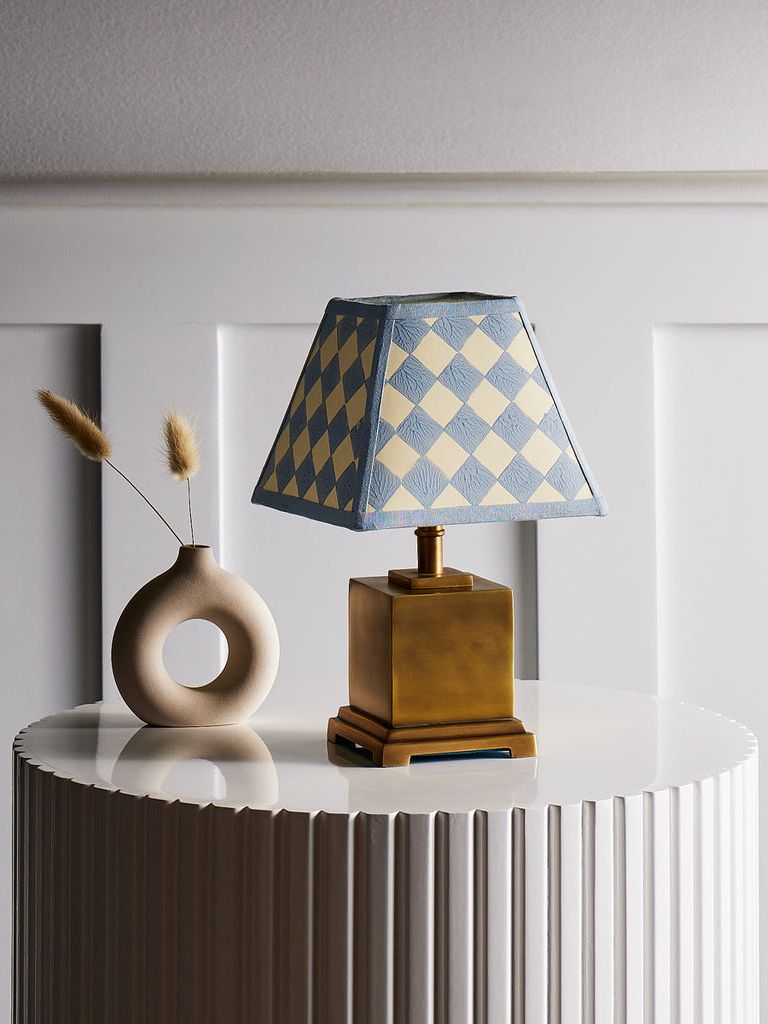 Walter Rechargeable Table Lamp With an Antiqued Brass Finish