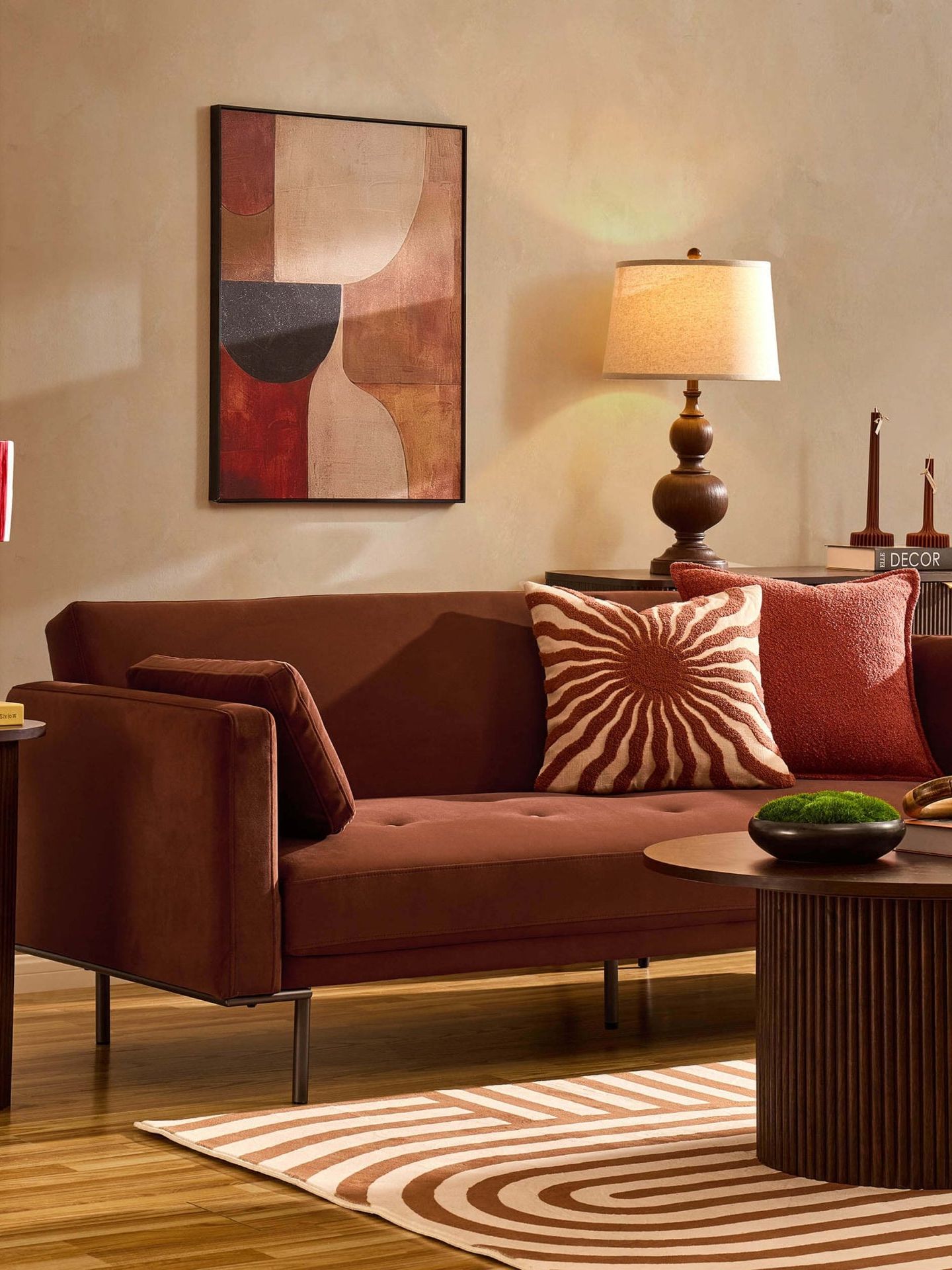 Hudson Click Clack Sofa Bed - Terracotta