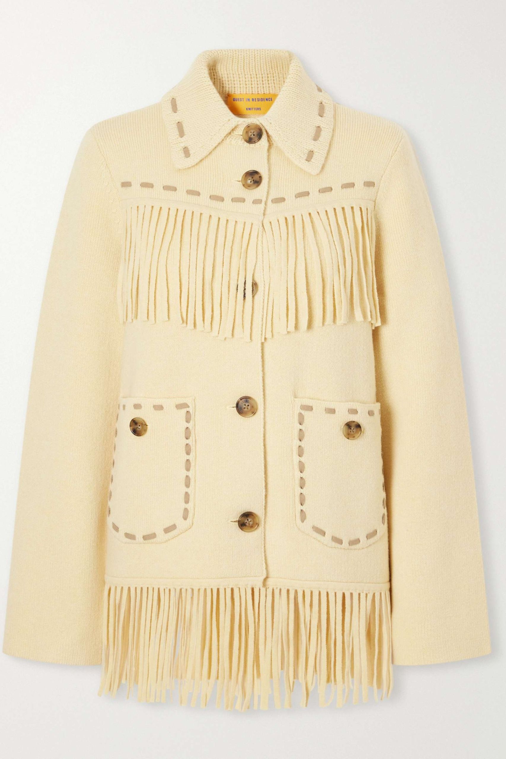 Western Fringed Wool-Blend Jacket