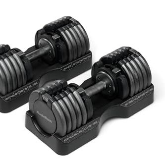 Nordictrack 55 Lb Select-A-Weight Dumbbell Pair | Compact 55lb. Select-A-Weight Dumbbell Set for Connected Workouts