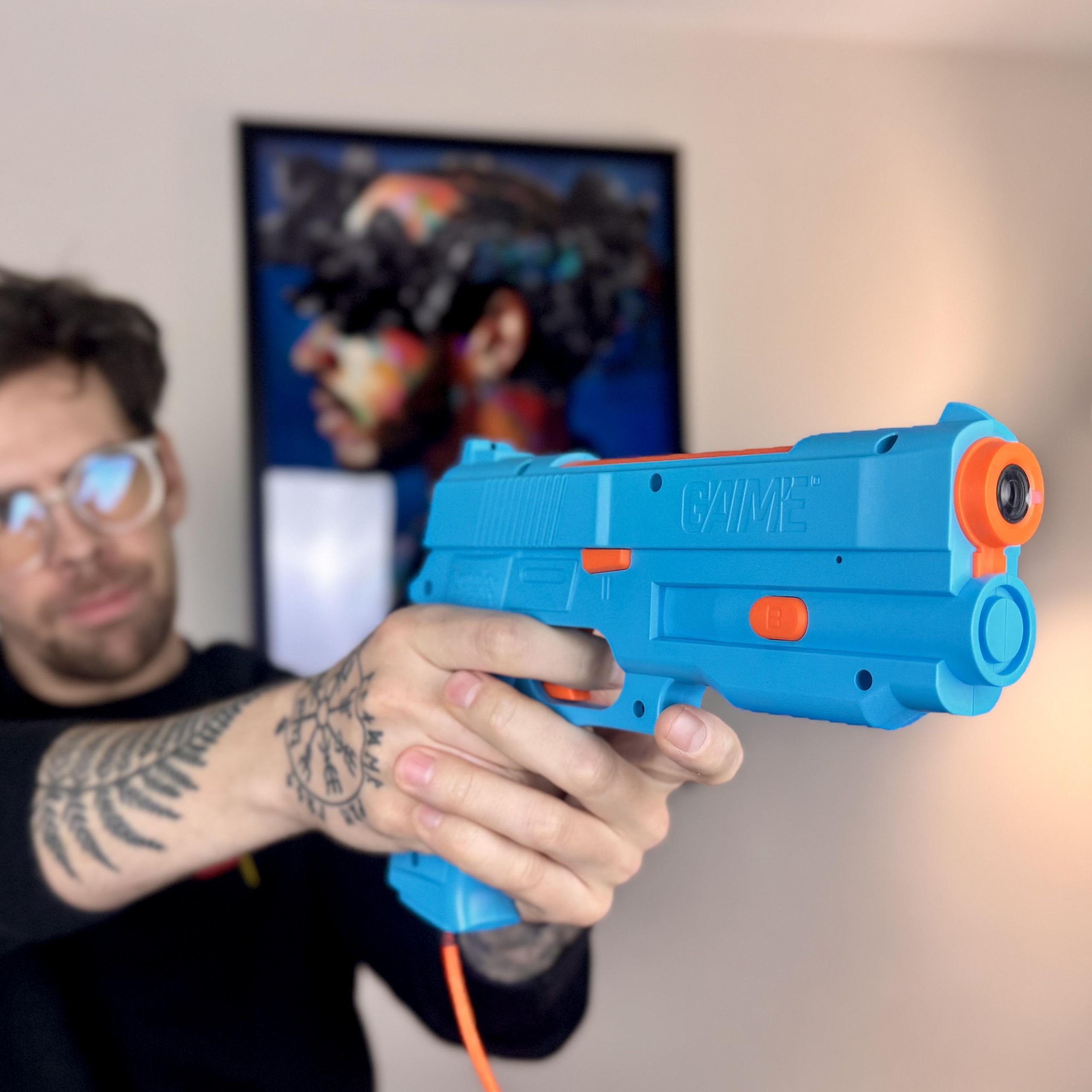 I turned my living room into an arcade with the G'AIM'E light guns
