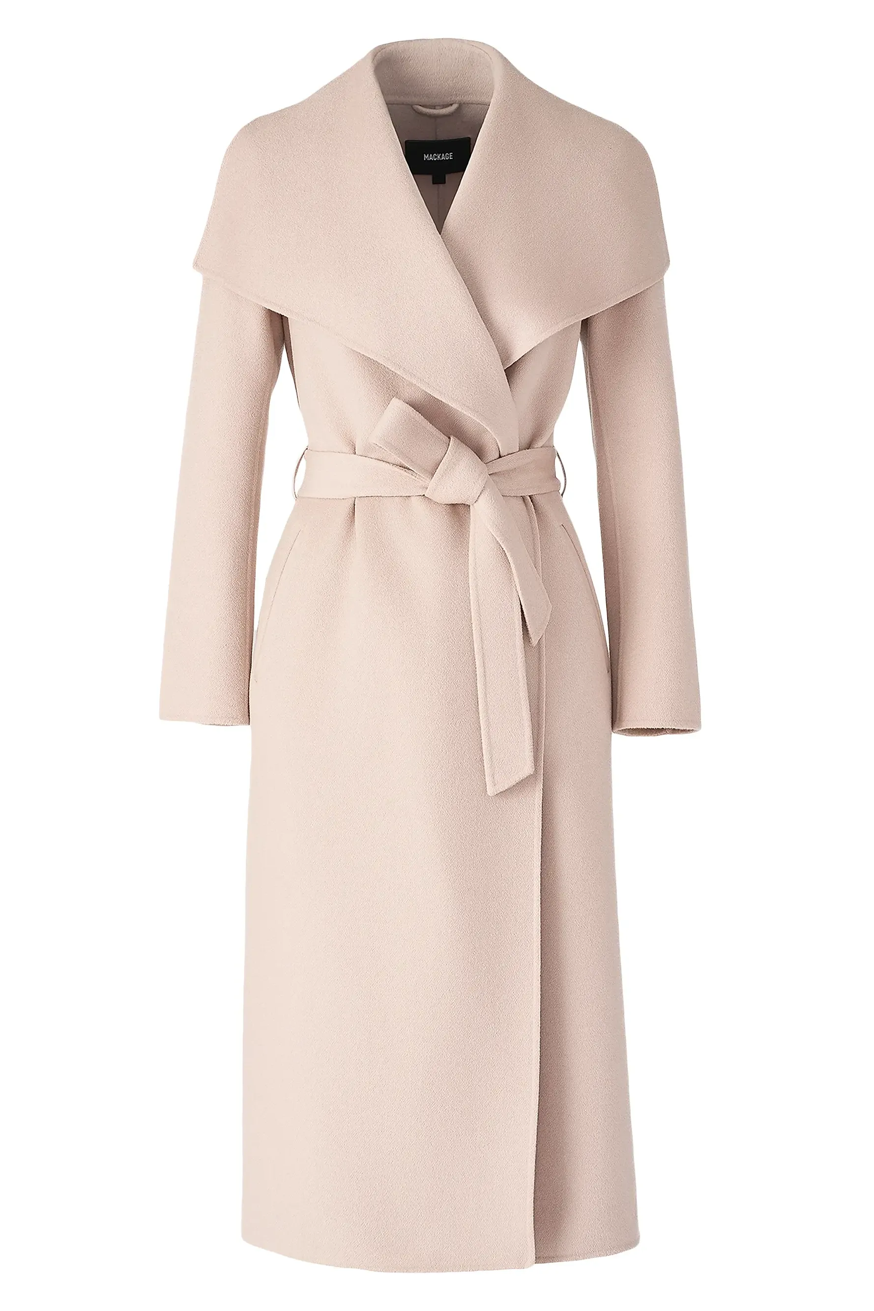 Belted Light Wool Coat