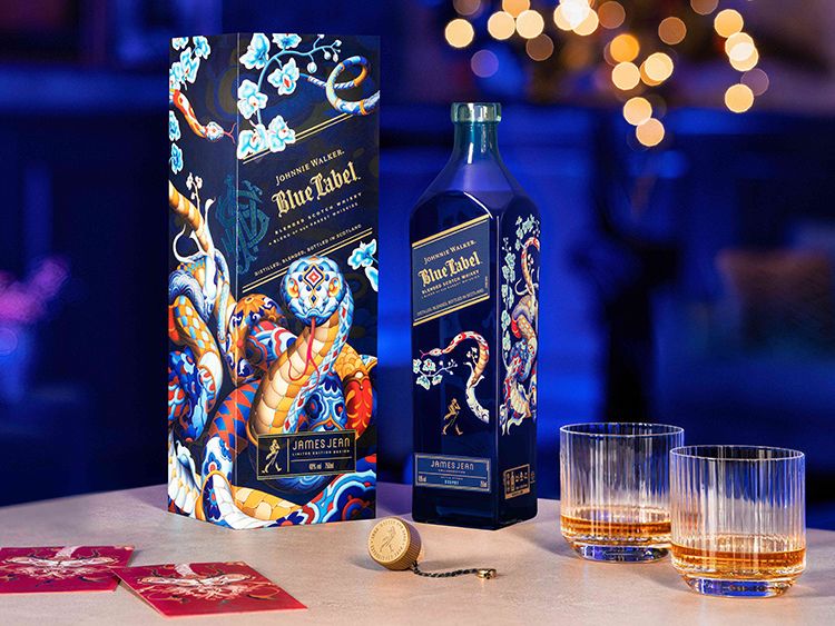 【新品、未開封】Johnnie Walker Blue Label 750ml Whisky blue label Johnnie Walker 750ml - Sonda Supermercado