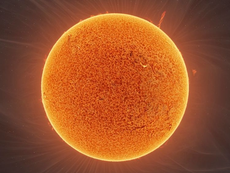 Sun's fiery surface revealed in amazing composite of 90,000 images