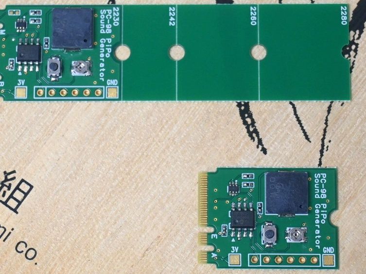 M.2 device generates PC startup sounds that mimic the NEC PC-9800