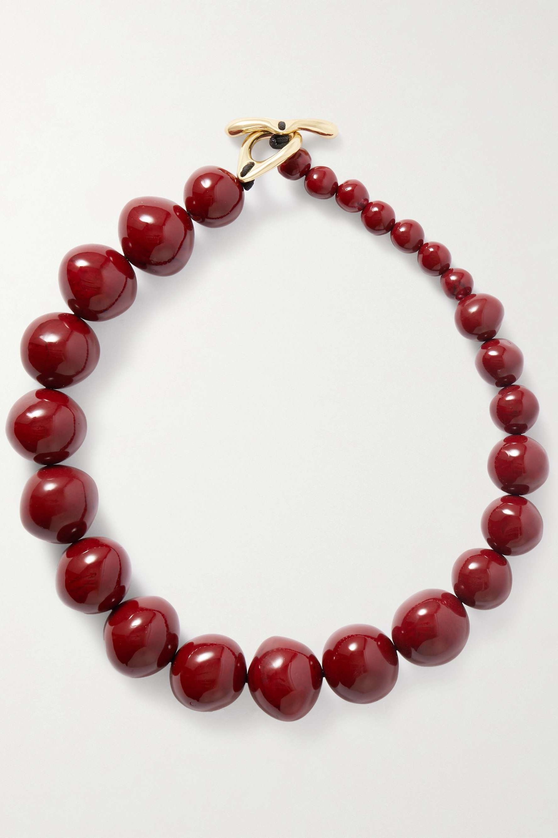 Boulder Beads Resin Necklace