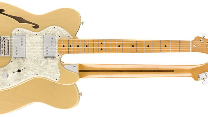 ギター Fender Telecaster Thinline US Blonde Fender Vintera '70s Telecaster Thinline - Vintage Blonde