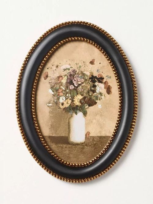 Oval Framed Floral Wall Art &ndash; Hearth & Hand&trade; with Magnolia