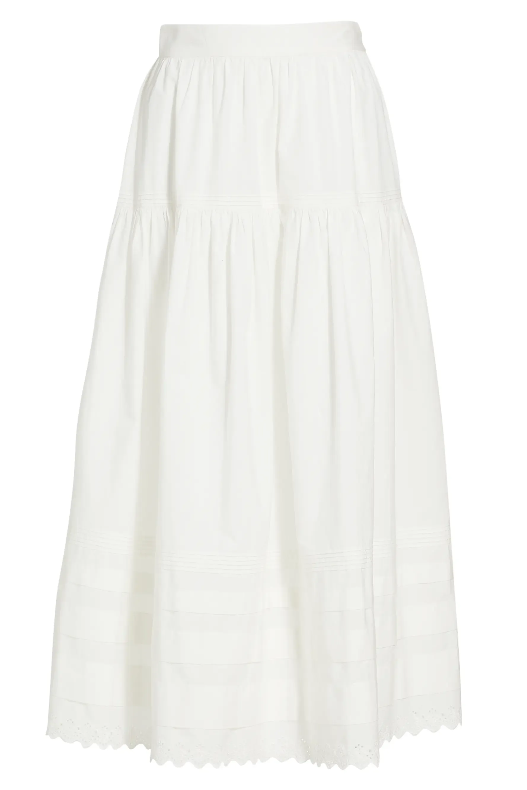 Sebastiane Tiered Cotton Maxi Skirt