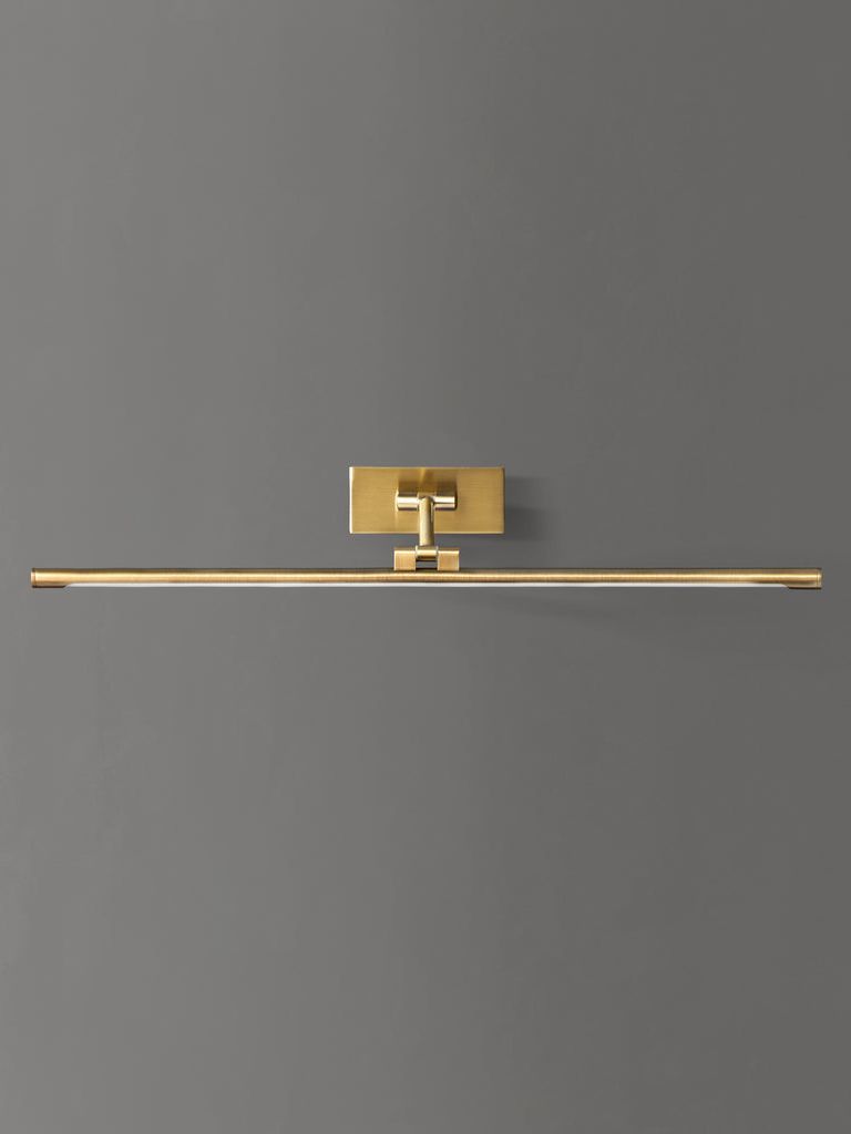 Medium Milton Picture Light in Brass