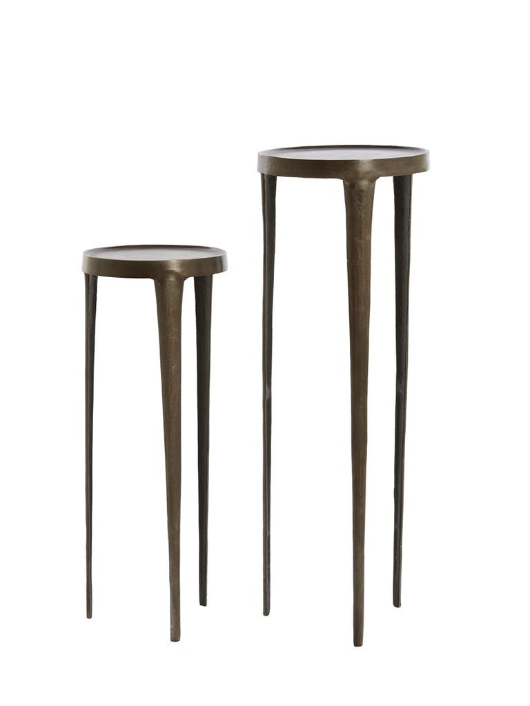 Tobias Set of 2 Pillars - Dark Brown