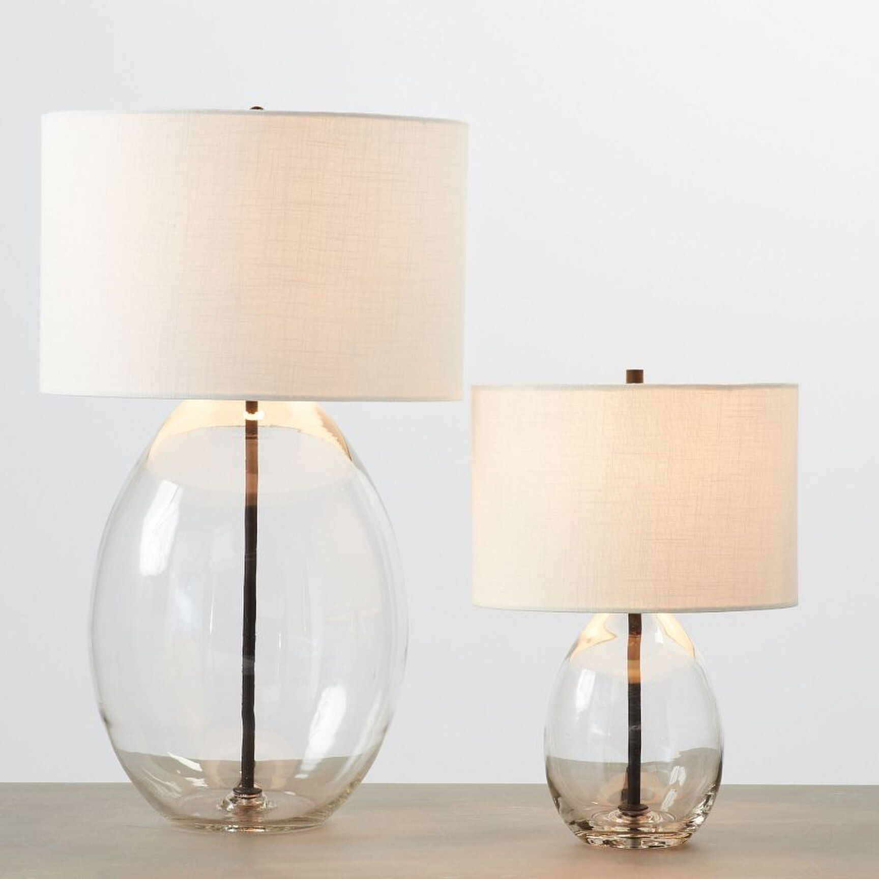 Pottery Barn, Bennett Recycled Glass Table Lamp