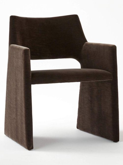 Foley Mink Velvet Dining Armchair
