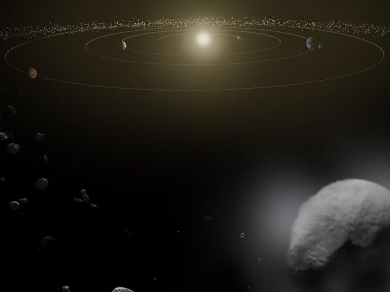 how was the asteroid belt formed