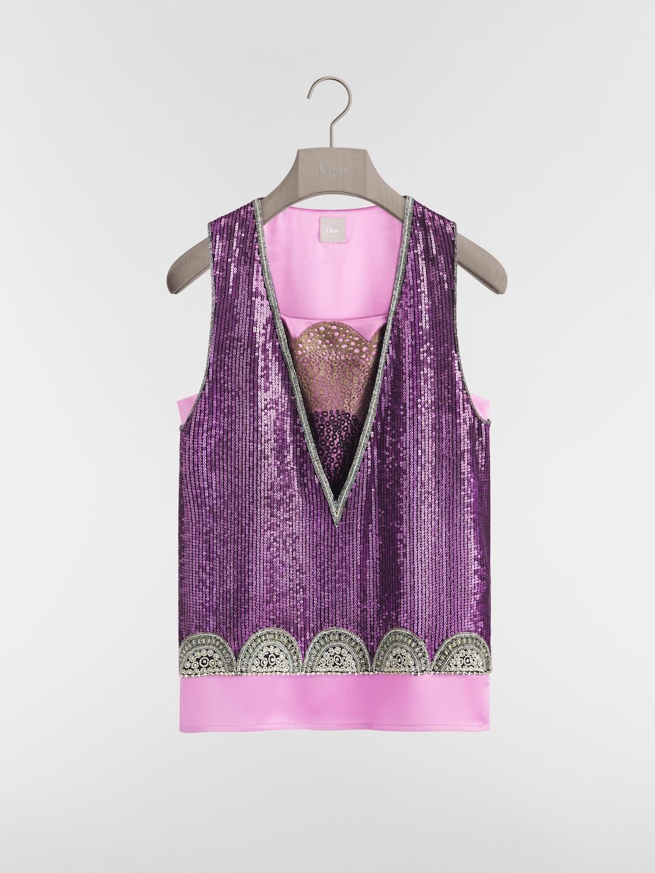 Dior, Sleeveless Top With Sequins