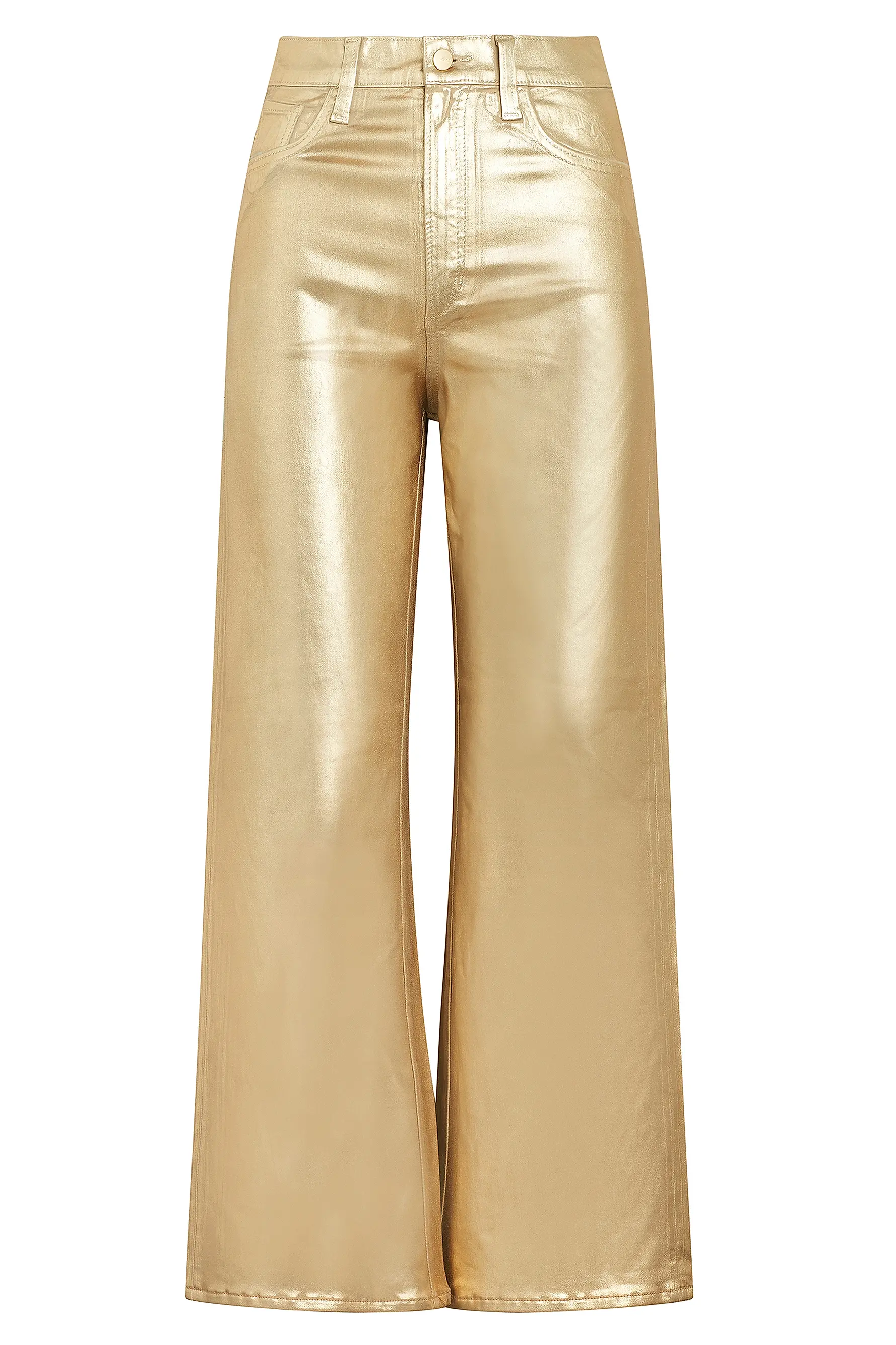 Joe's Jeans, The Mia High Rise Wide Leg Jeans in Gold Foil
