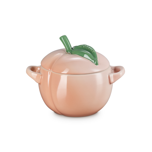 Stoneware Peach Cocotte