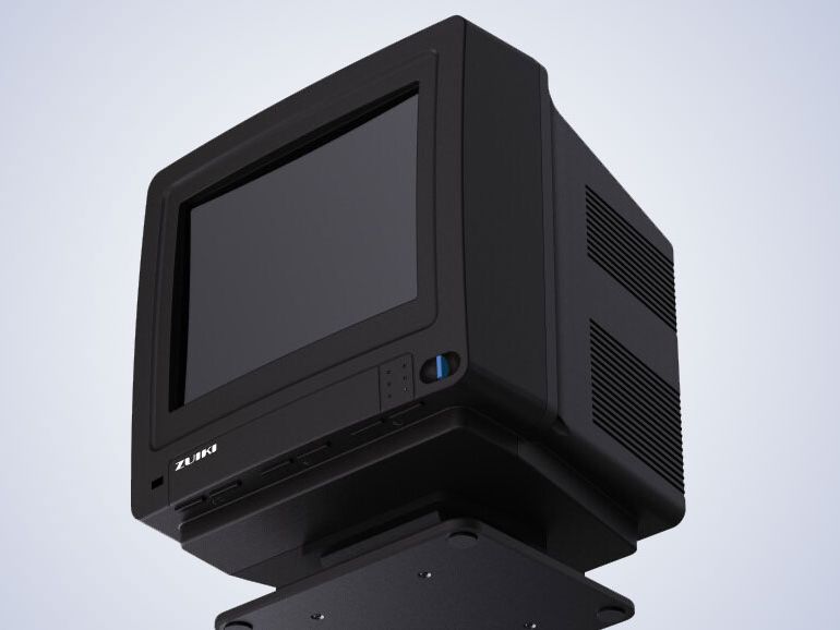 Faux-CRT monitor designed to pair up with retro mini PCs to
