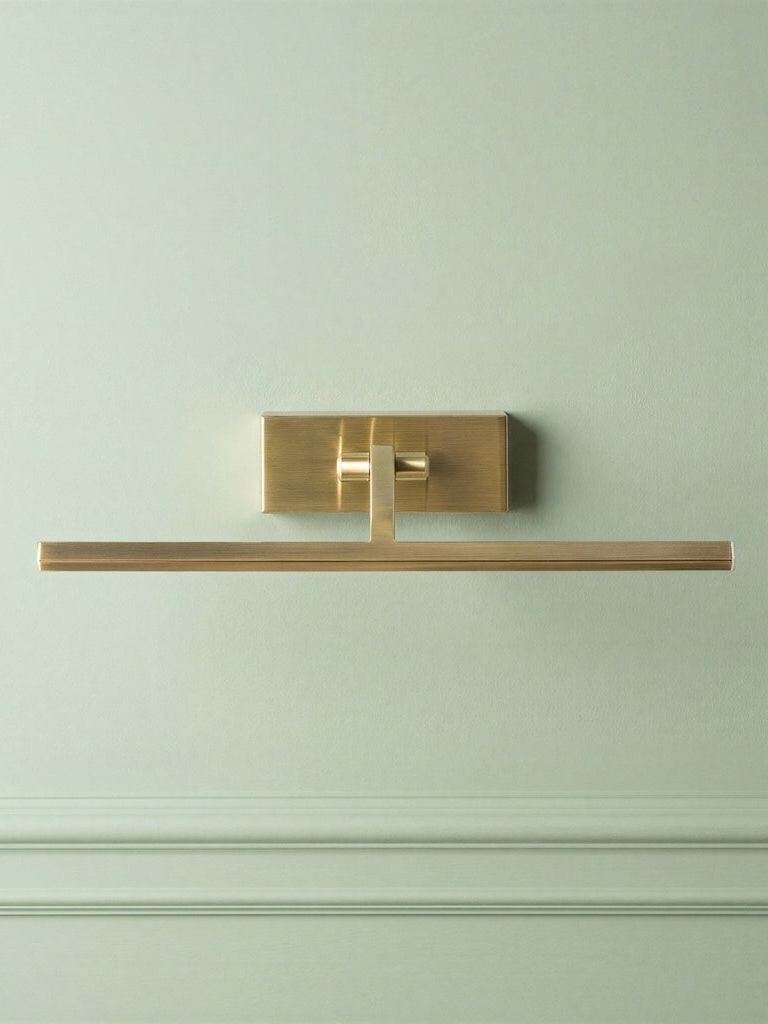 Dimmable Smaller Blake Picture Light in Antique Brass Finish