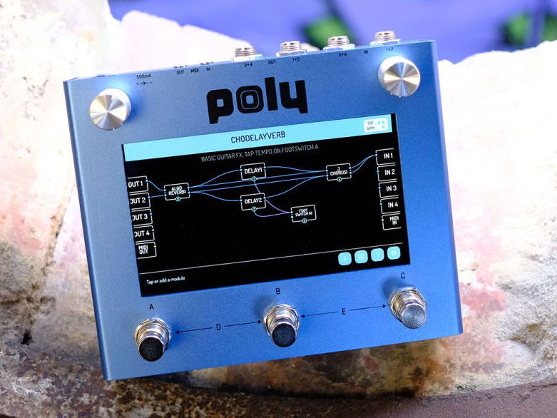 ギター Poly Effects Beebo Blue Poly Effects Beebo Multi-Effects Pedal – Found Sound