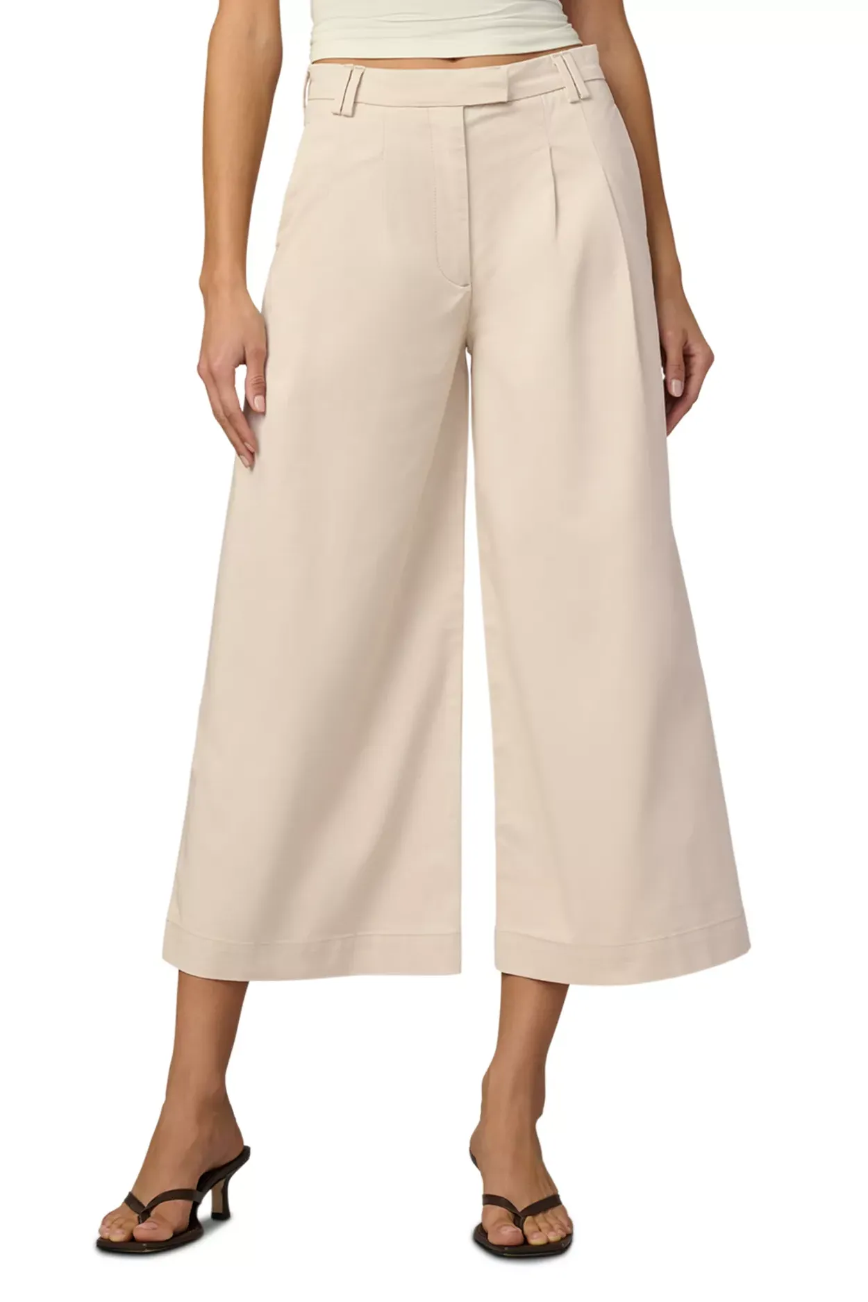 The Pleated High Rise Culotte Pants
