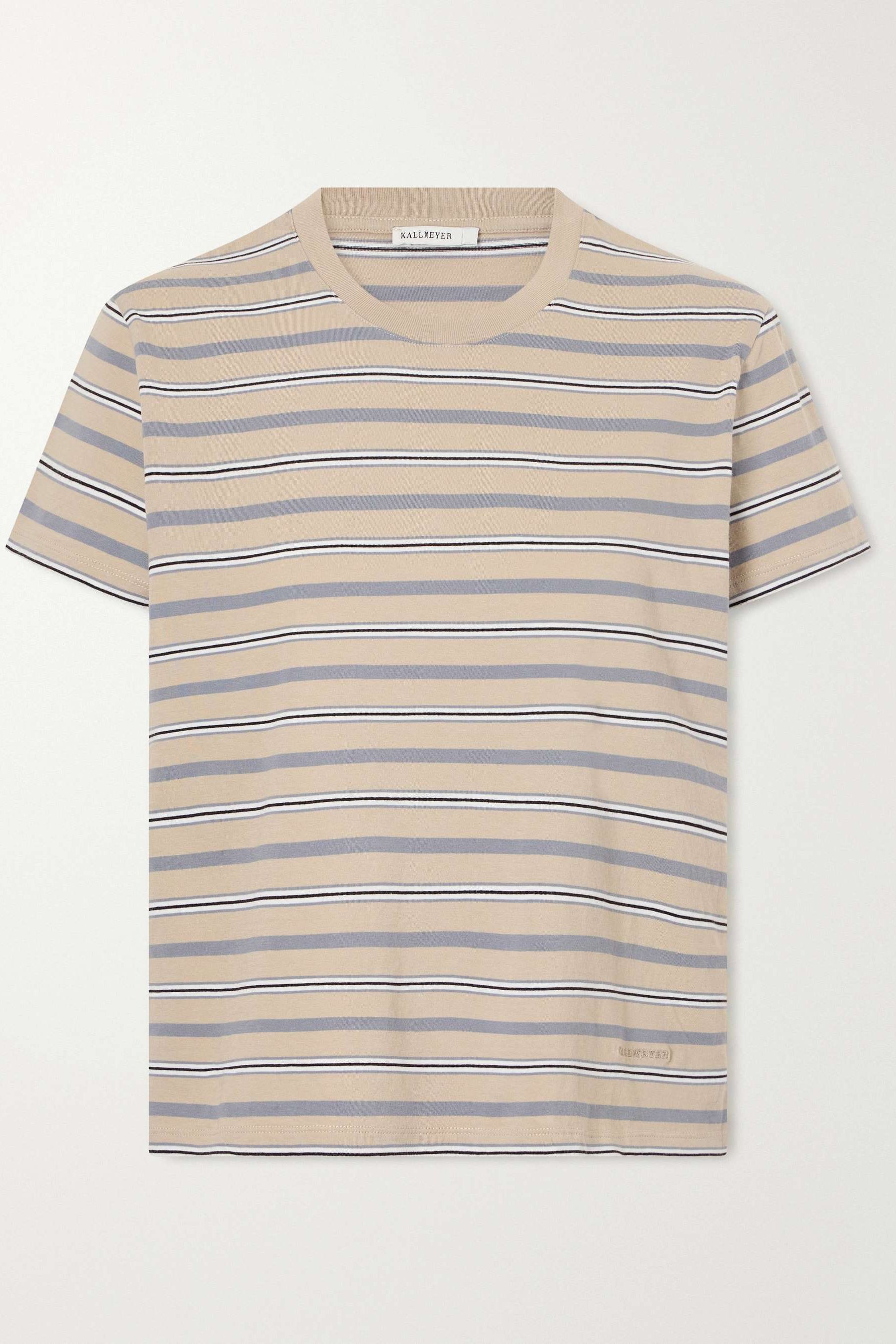 Kenzie Striped Cotton-Jersey T-Shirt