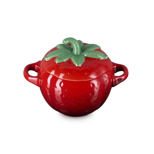 Stoneware Strawberry Cocotte