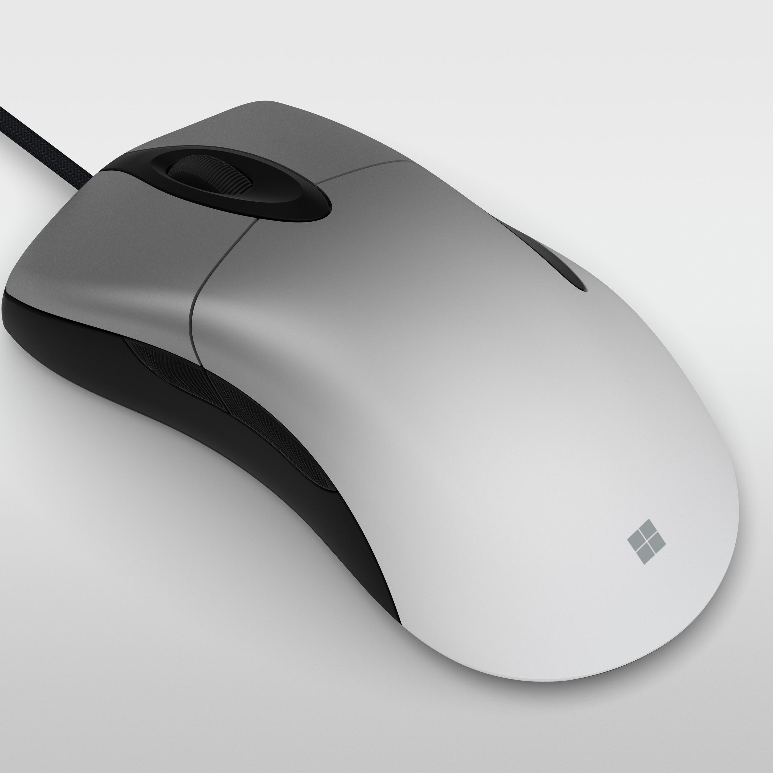 Microsoft Pro IntelliMouse グレー 2個セット Microsoft、往年の名機を復刻したゲーミングマウス「Pro