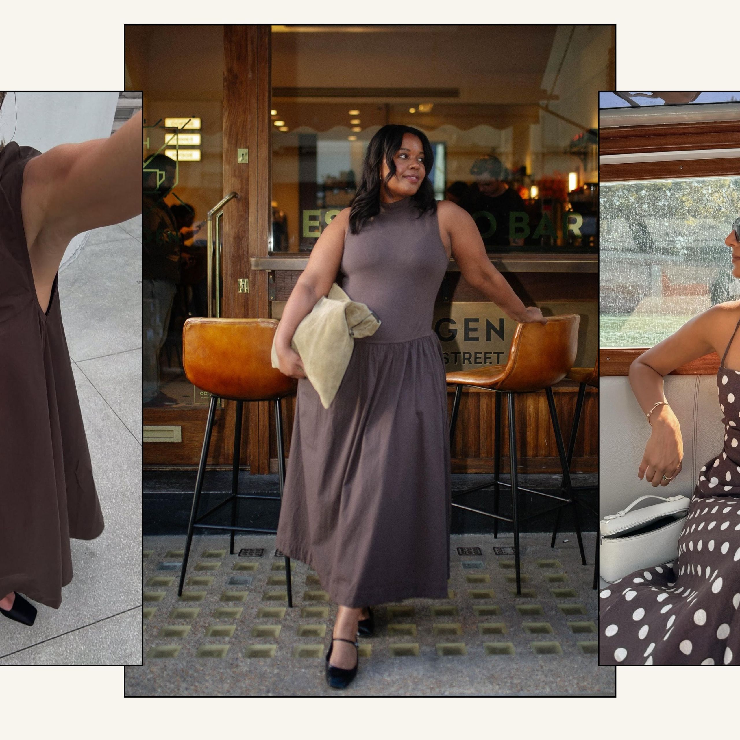 princess polly baby blue dress Roco Fashion VELORIA - Maxi dress - brown main image 1