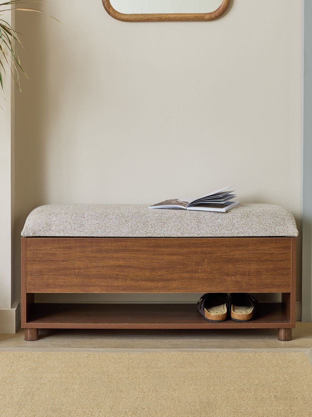 Habitat Saffield Shoe Storage Bench - Walnut