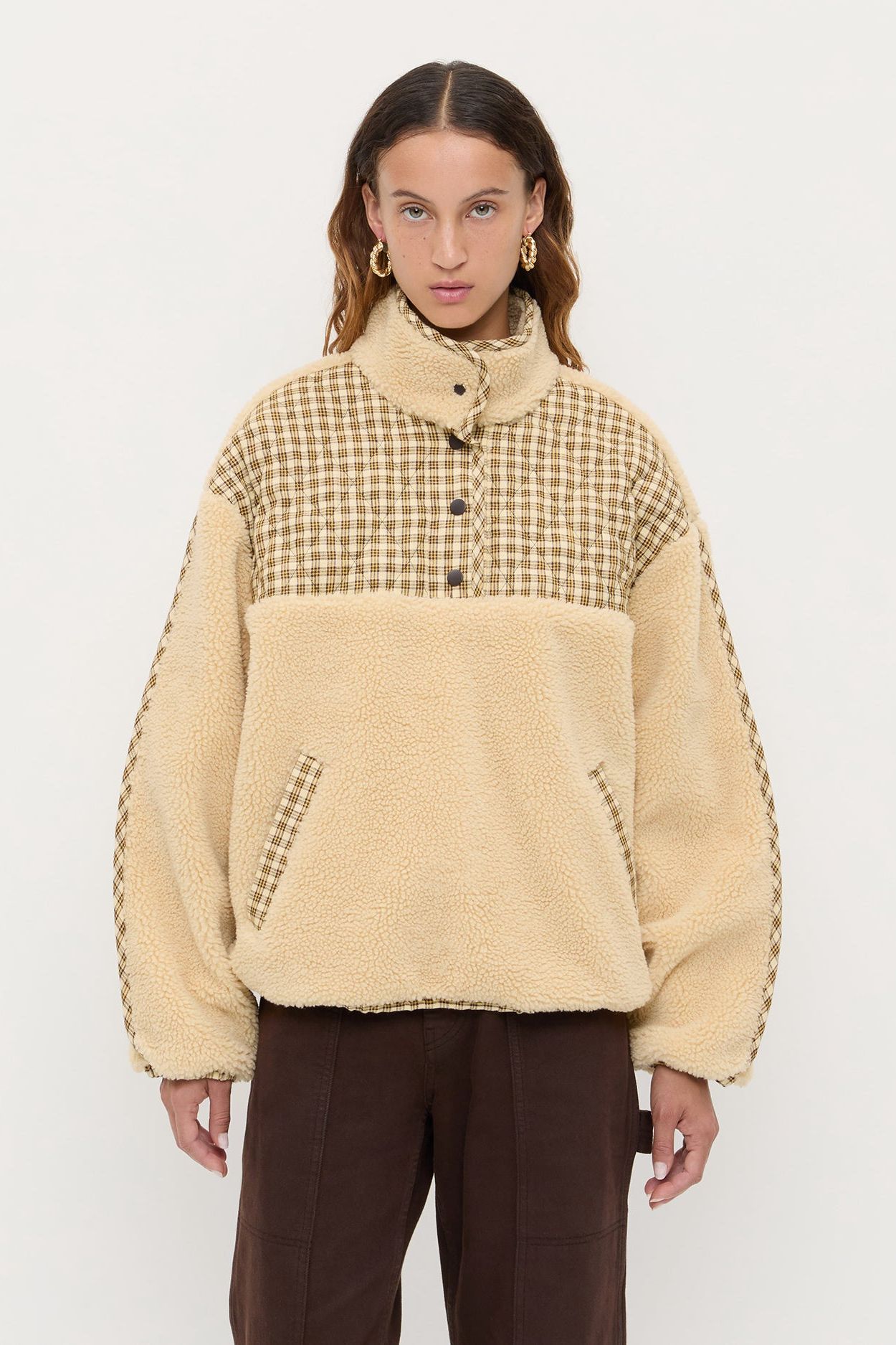 Liz Fleece - Natural/brown/butter / Xxs