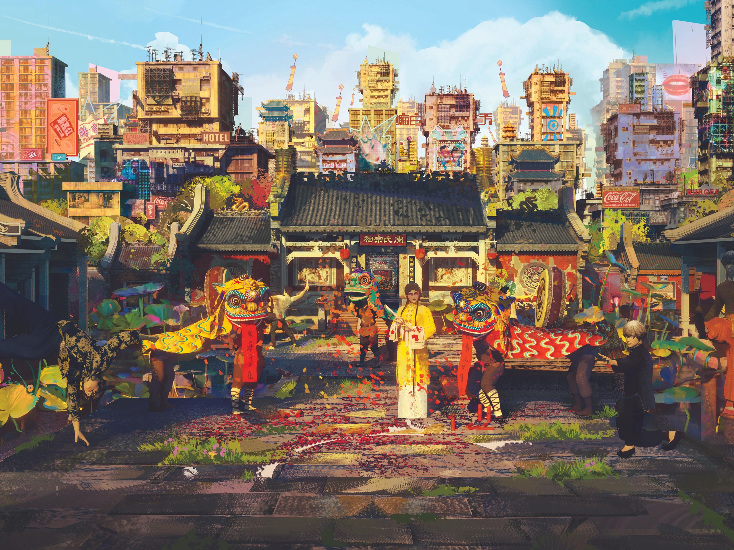 This Honor of Kings artist layers architecture and cultural memory