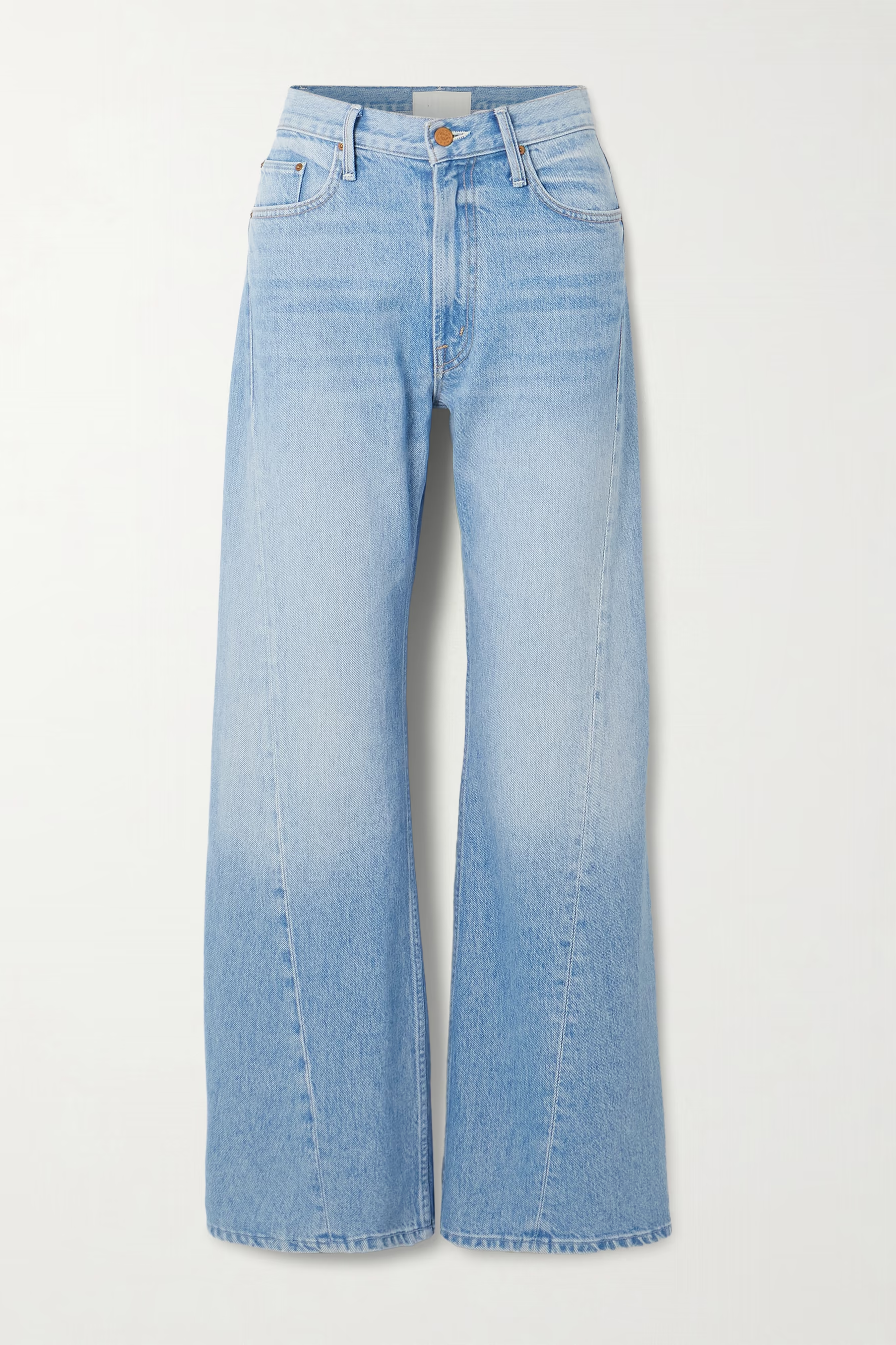 Mother, SNACKS! The Lemon Twist Mid-Rise Wide-Leg Jeans