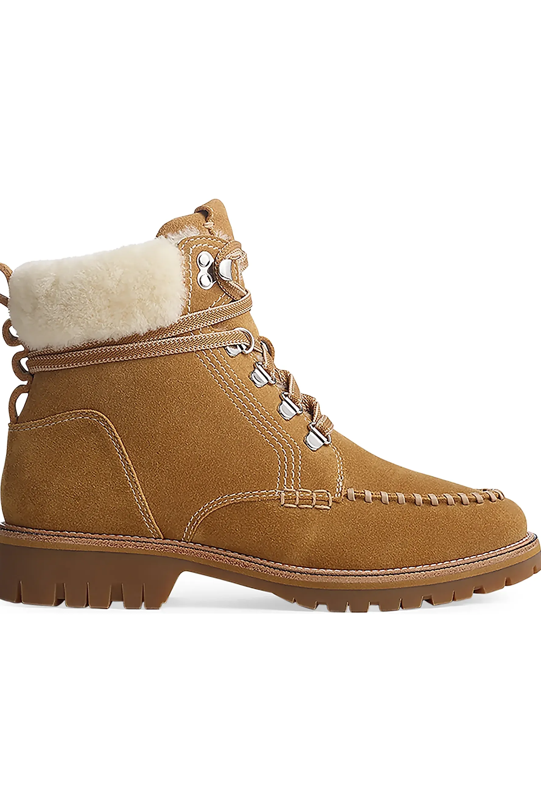 Cameron Lace-Up Shearling &amp;amp; Suede Boots