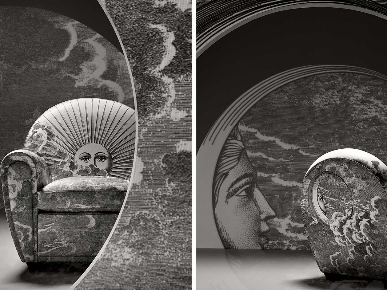 Fornasetti fantasy prints adorn Poltrona Frau's chair | Wallpaper*
