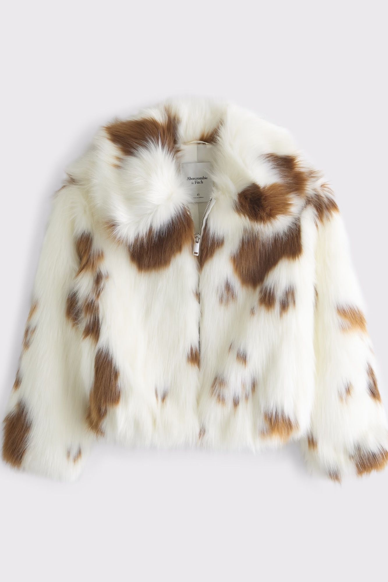 Abercrombie &amp;amp; Fitch Short Faux Fur Coat