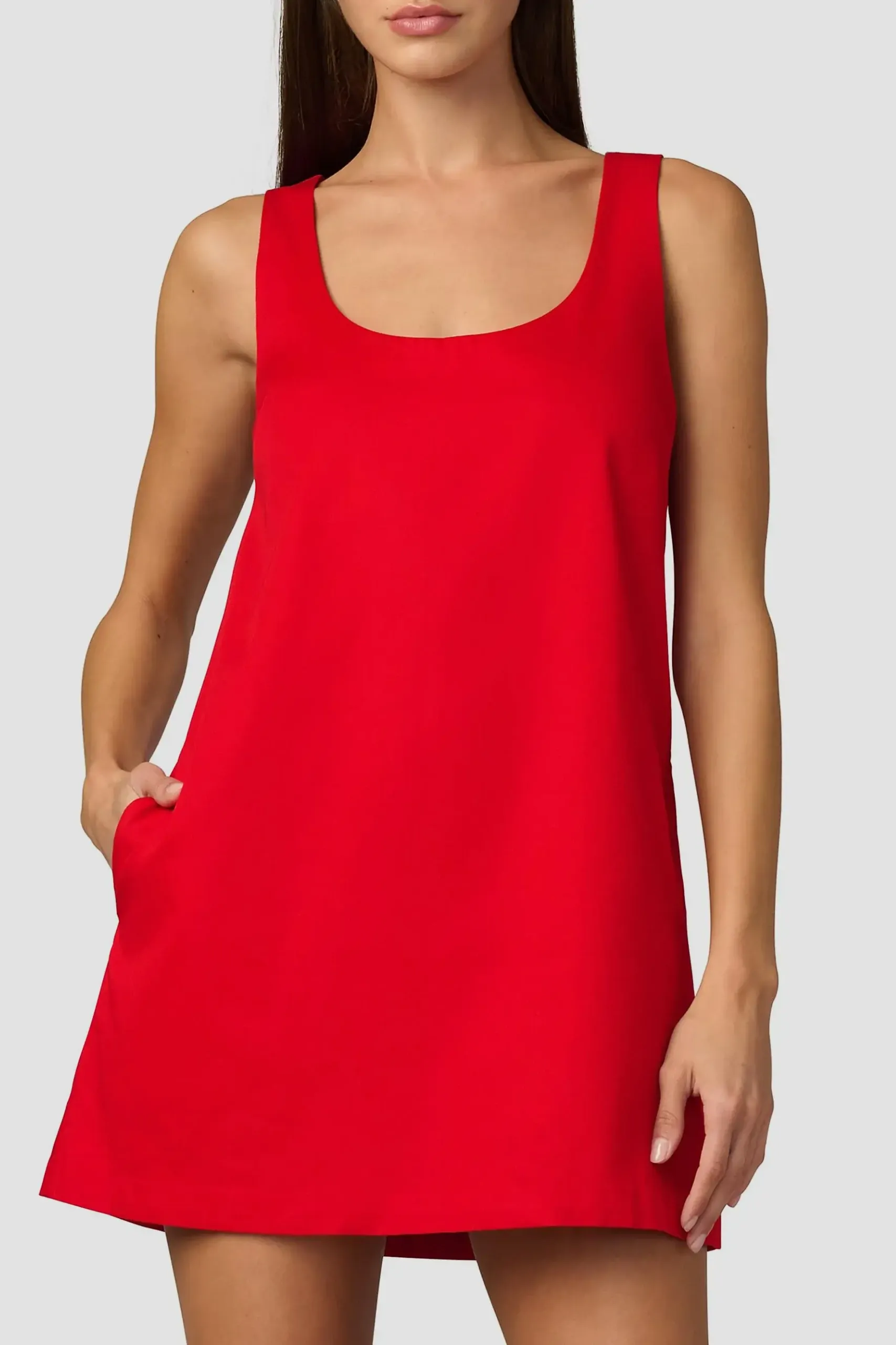 The Scoop Neck Minidress